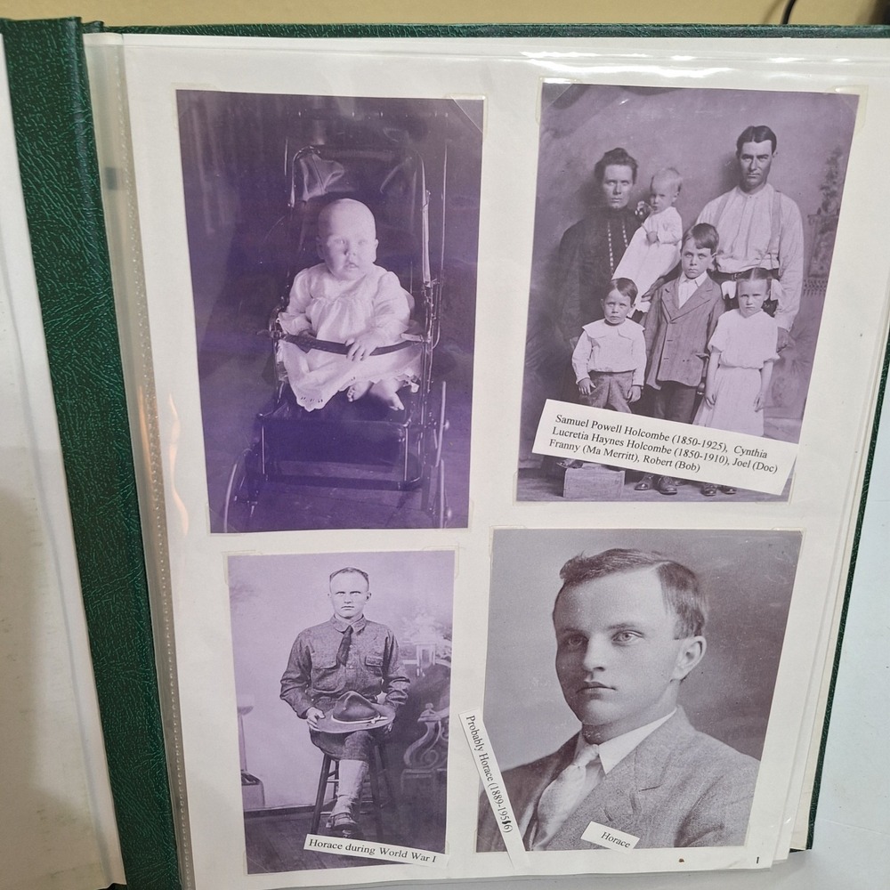 Vintage‎ Family Photo Album Genealogy Book Jenkins Family History Photos